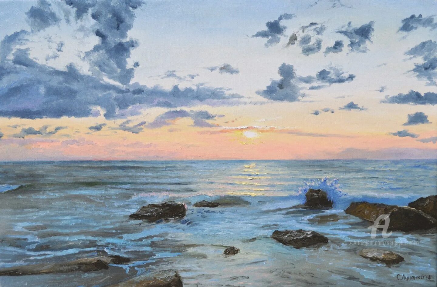Как называются художники рисующие море. Sergey Lutsenko Artmajeur.