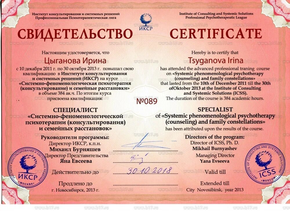 институт расстановок