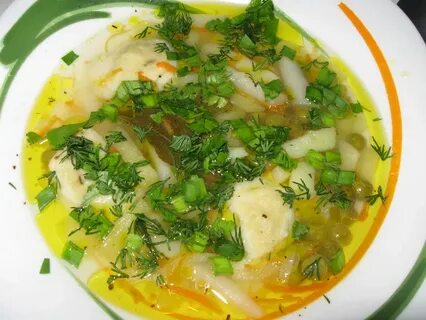 Куриный суп с луком