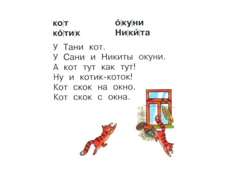 Котик коток 1 класс составить текст. У Тани кот у сани и Никиты окуни. Ну и котик коток. Котик-коток 1 класс. Звук и буква т.