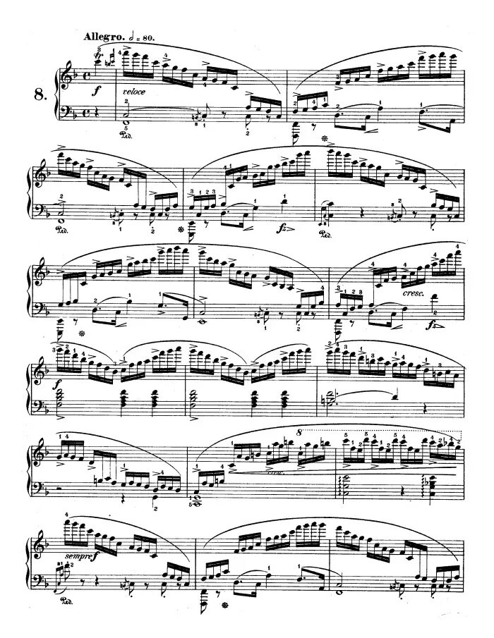 Этюд восьмёрка. Черни этюд 6. Шопен этюд 6. Этюд 8. Этюд 8.