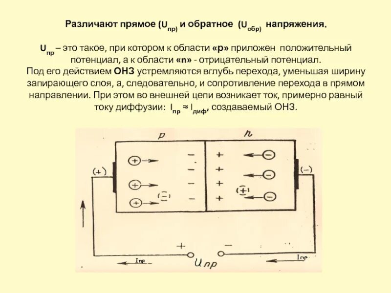 P n переход при обратном напряжении. Электронно дырочный переход диод. p-n переход при прямом напряжении. электронно-дырочный переход.