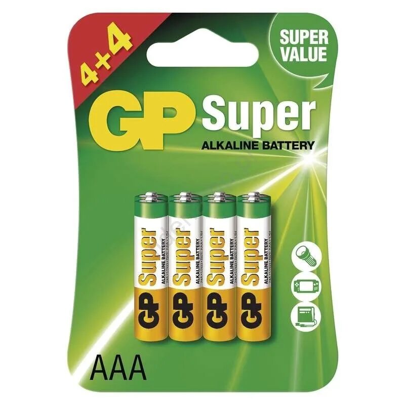 Батарейка GP super AAA (lr03) 24a алкалиновая, sb50. Батарейка GP super Alkaline 24a lr03. GP super Alkaline Battery 4+4 8 шт. Батарейка алкалин AAA lr03 bl2 GP super. Gp alkaline battery