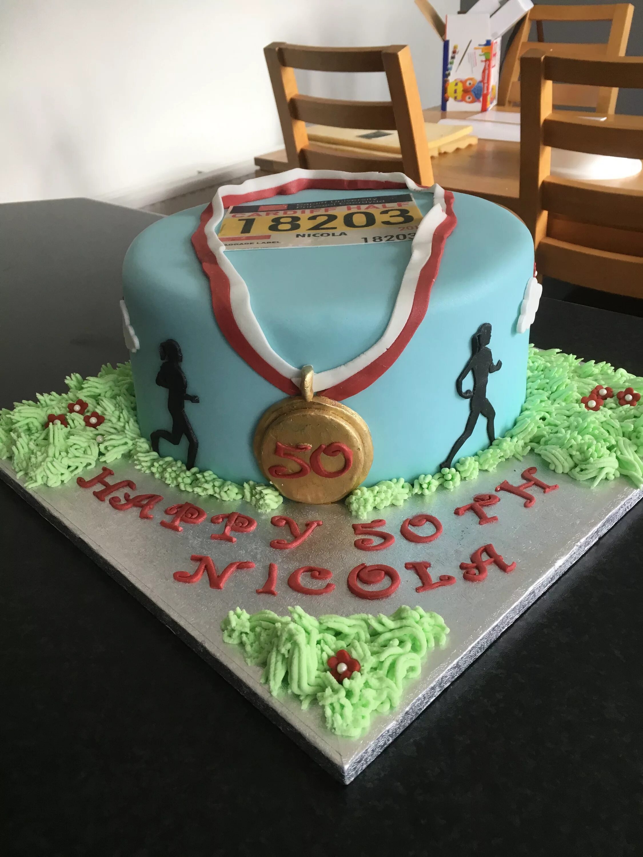 Running cake