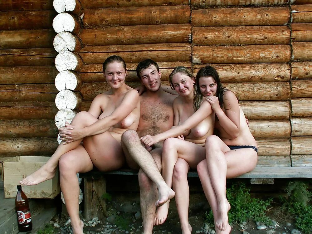Голые Вместе В Бане