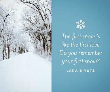 There was winter