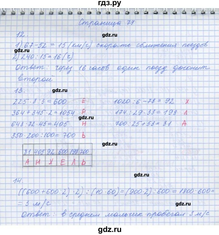 Математика 4 класс Дорофеев рабочая тетрадь стр 77. Матиматека 4акласс стр77номер.