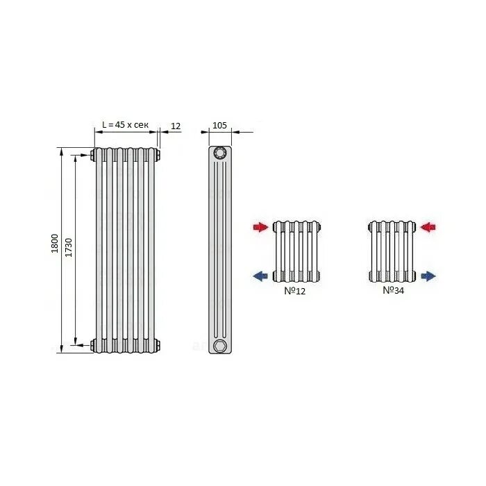 Высота вертикального радиатора. Радиатор трубчатый Арбония нижнее схема подключения. Радиатор 3180/06 n69 твв. Вертикальный радиатор Arbonia 3180/10. Схема подключения радиаторов Арбония.