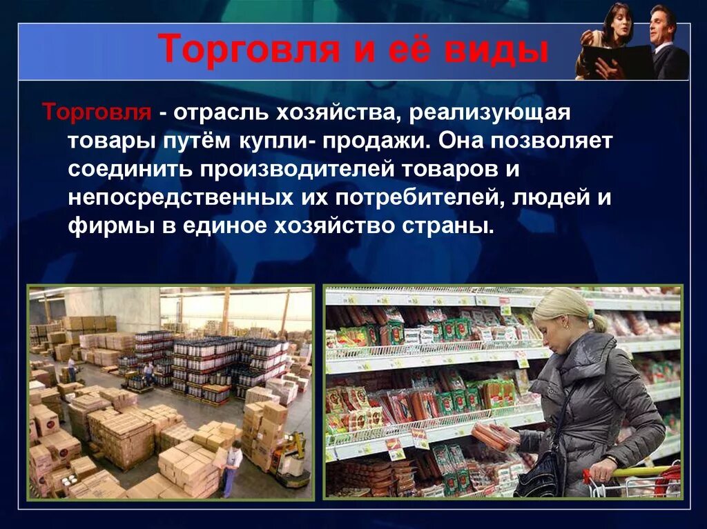 Организация торговли в магазине