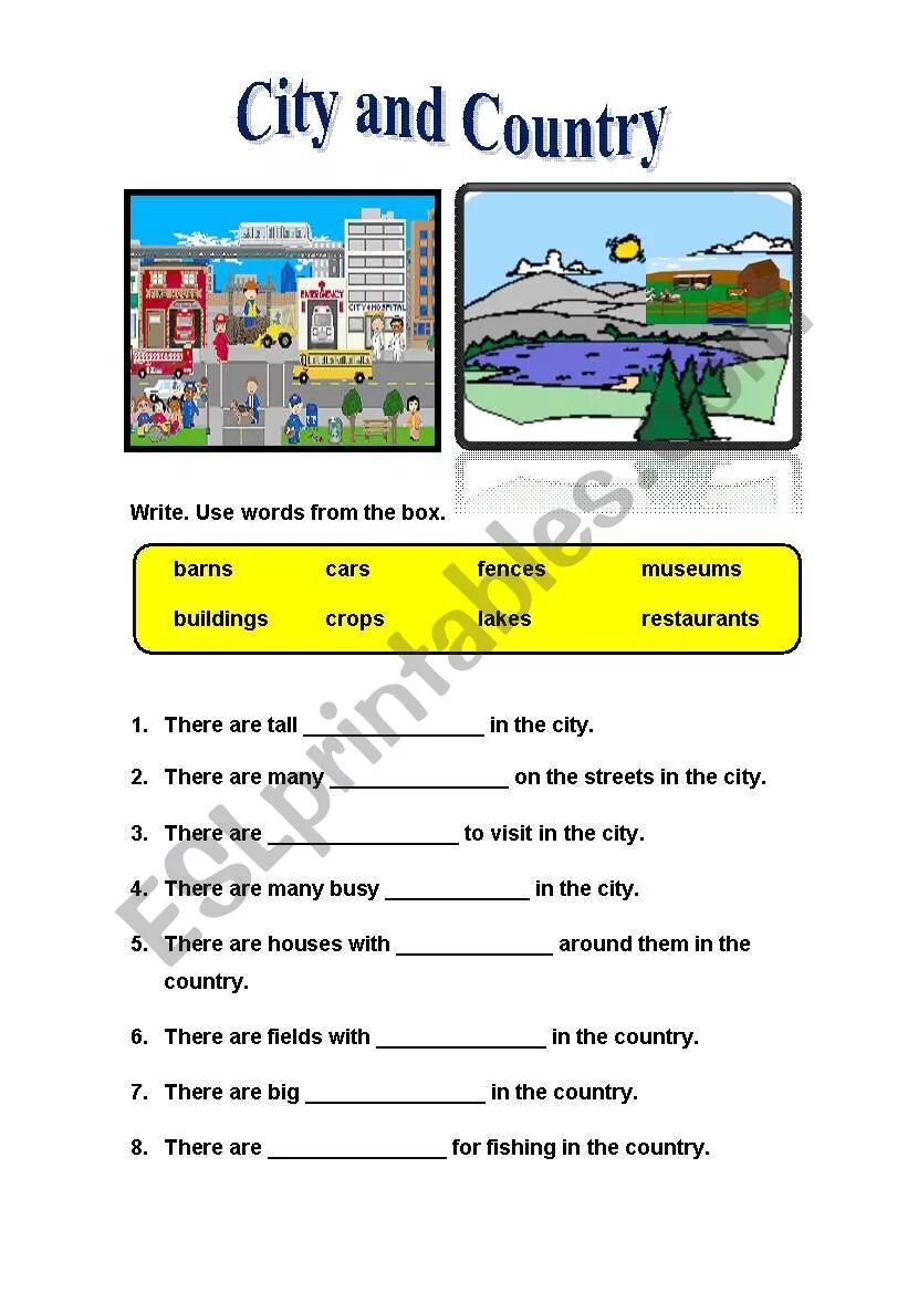 Город Worksheets. На английском City Worksheet. Задания по английскому по теме в городе. Worksheets 6 класс City or Country. Перевод слова сити