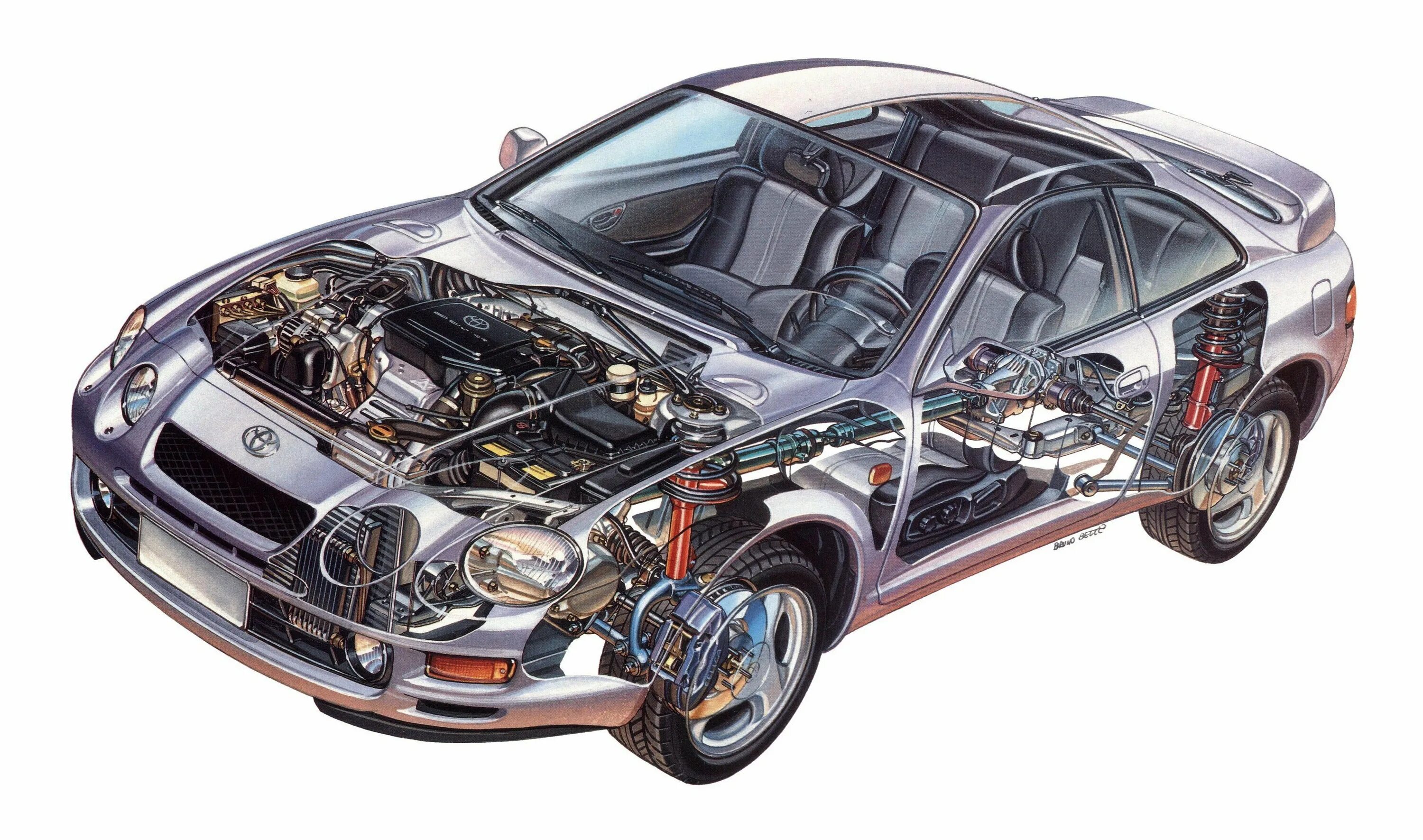 Атлас деталей машин. Toyota Celica Supra Cutaway. Toyota Celica XX Cutaway. Toyota Celica gt-four. Двигатель Тойота Селика.