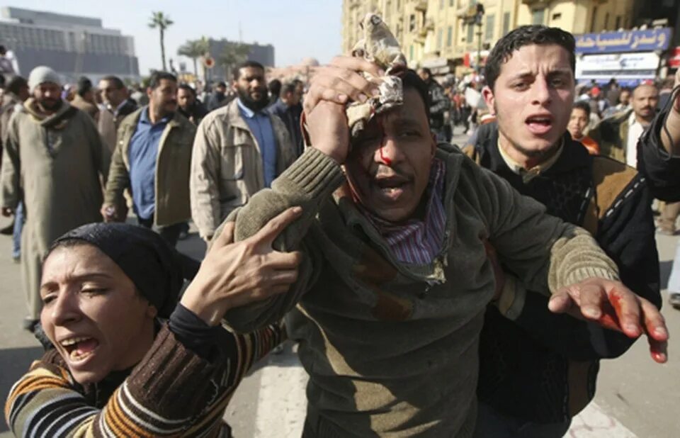 Революция в Египте 2011. Протестующие в Каире 2012.