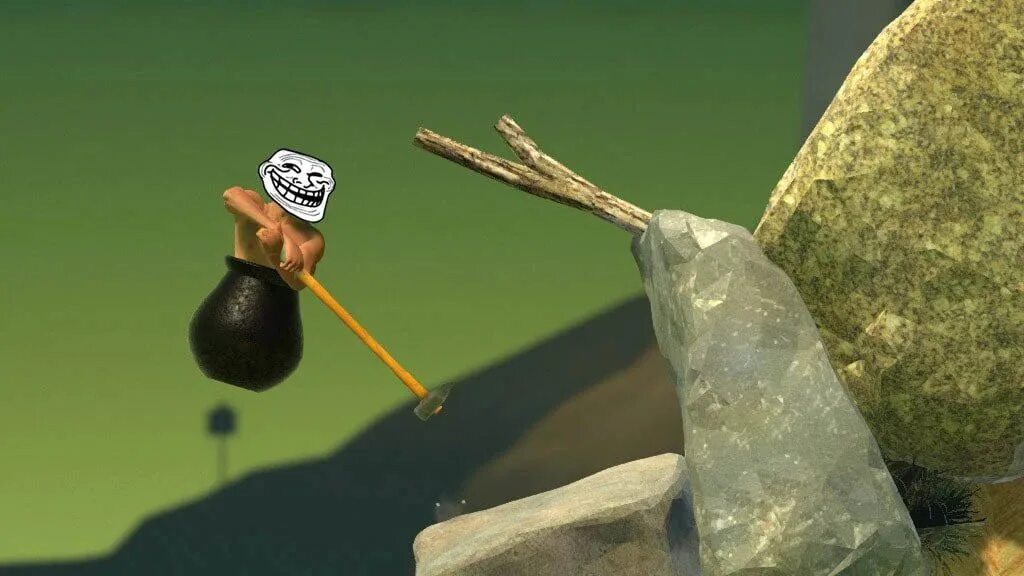 Getting over it спидран. Игра геттинг овер. Getting over it with Bennett Foddy. Игра getting over it with Bennett Foddy. Игра в котле с кувалдой.