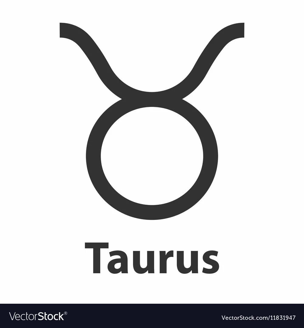 Horoscope.Taurus знак зодиака Клипарты, векторы, и Набор Иллюстраций Без Оплаты 