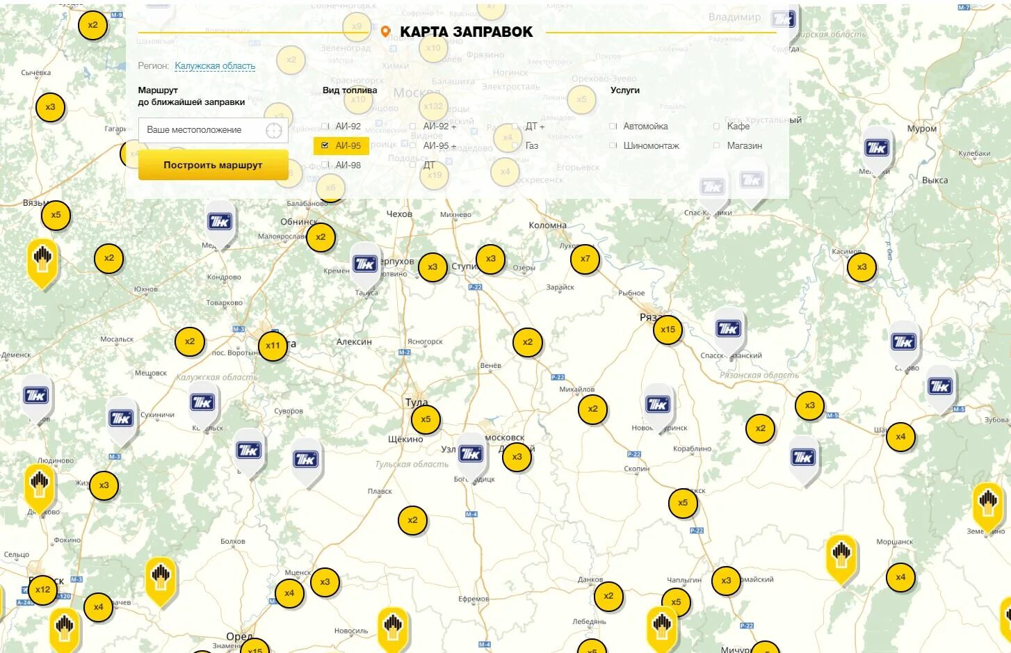 Где принимают карту город. Карта Роснефть. Карта заправок. АЗС Роснефть на карте России. Роснефть карта заправок.