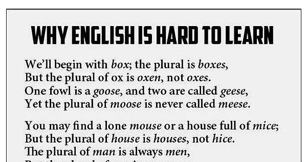 What is your hardest. English is hard. Why is English difficult. Хард на английском. Why English is so hard poem.