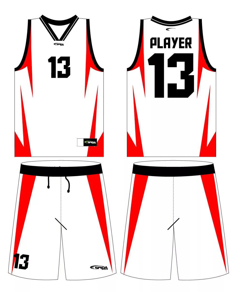 Проект со слайдами создание баскетбольной формы White And Red Jersey Basketball Store