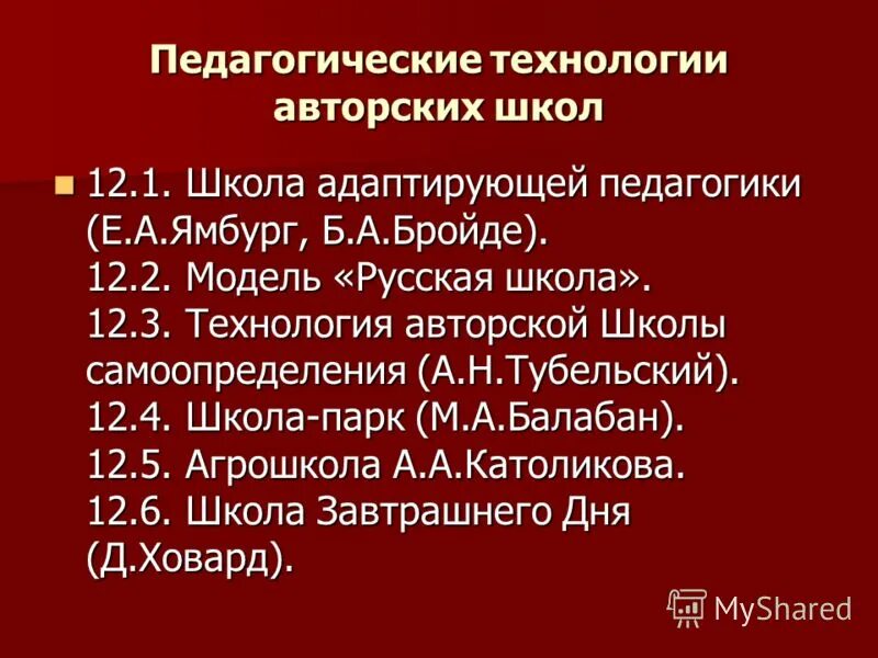 авторские школы. авторские школы. общая характеристика авторских школ. педагогика школы. презентация авторские школы.