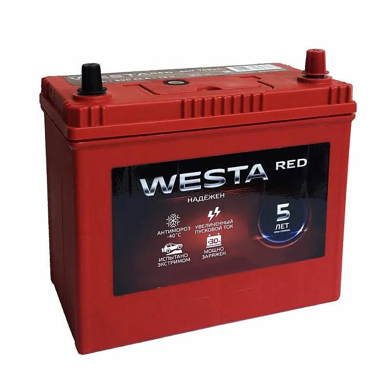 Westa аккумулятор 75ah. Аккумулятор Westa Red 55.