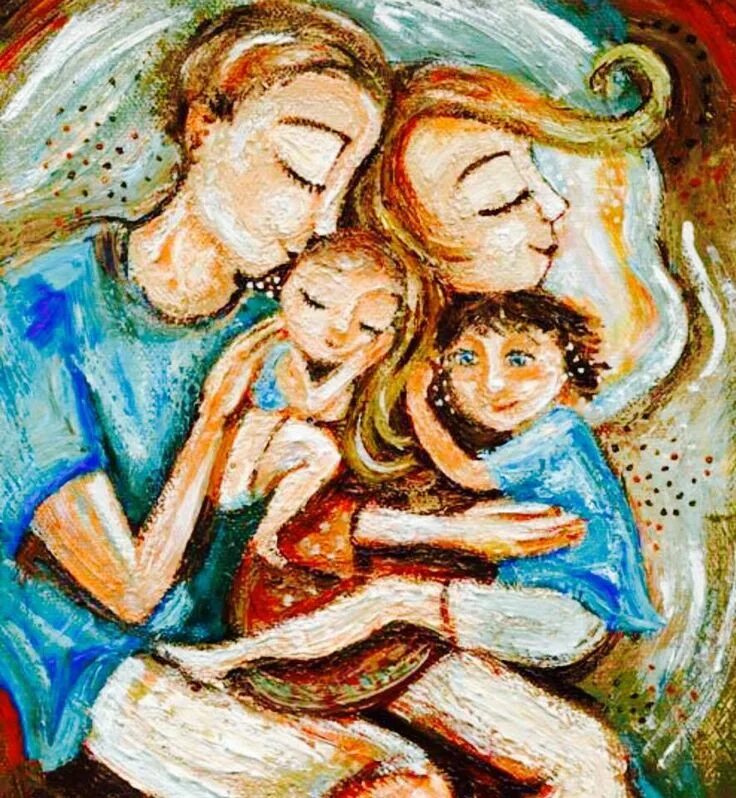 Art be family. Кэти Берггрен картины. Картины Кэти Берггрен материнство. Кэти Берггрен картины семья. Кэти Берггрен семья.