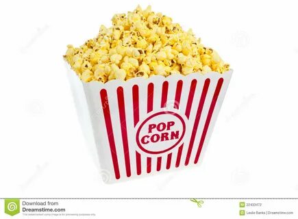 Bucket of popcorn stock photo. 