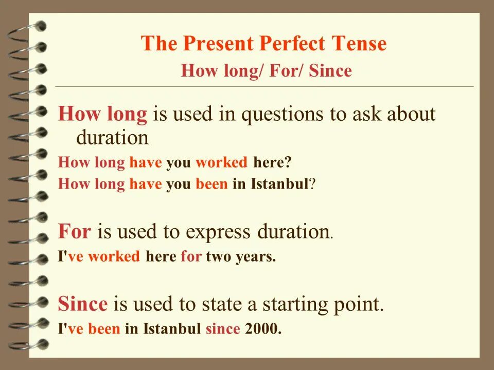 Составить предложение since. Since for present perfect. Предложения с how long в present perfect. For since how long правило. Present perfect Tense предложения.