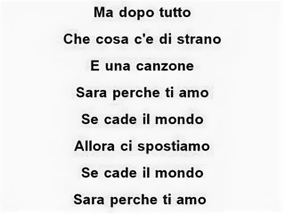 Sarà perché ti amo перевод. Sarà perché ti amo текст. Sara perche ti amo текст. Песня Sara perche ti amo.