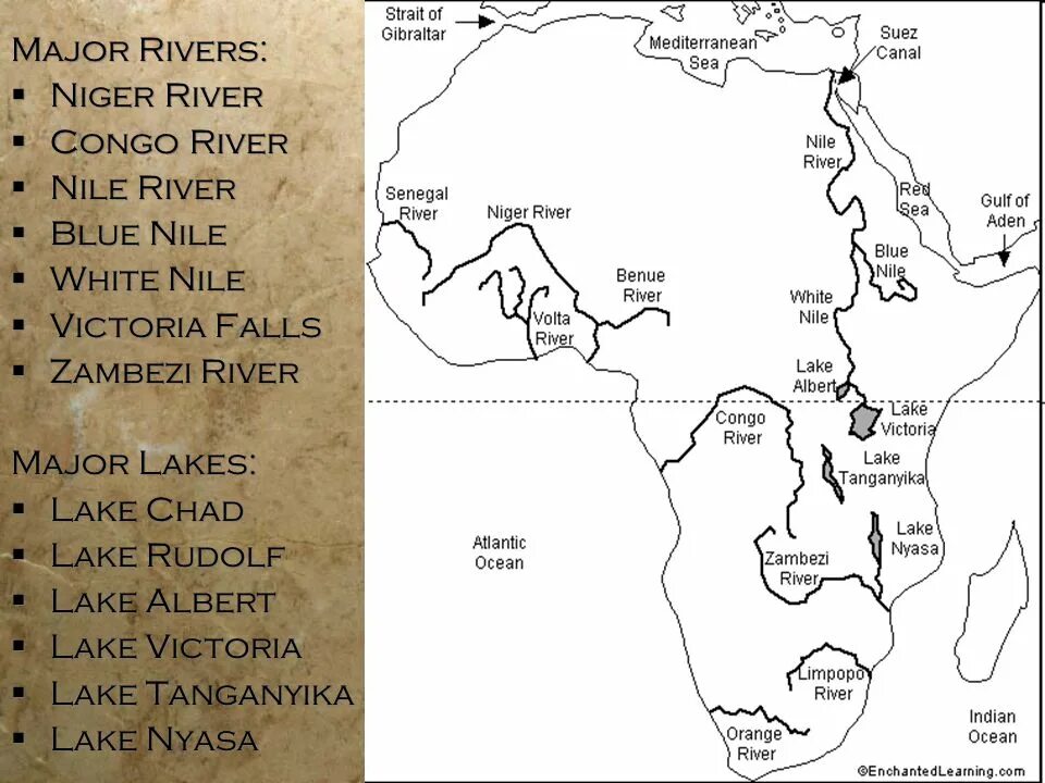 Geo Final Africa Map Diagram Quizlet