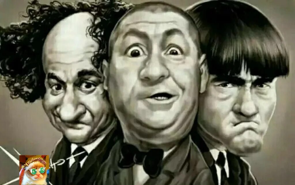 3 урода. Телевизор карикатура. The three stooges 2012. The stooges.