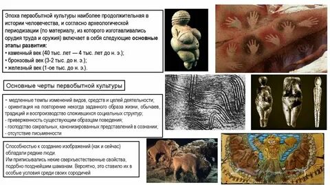 Характерные черты первобытного общества