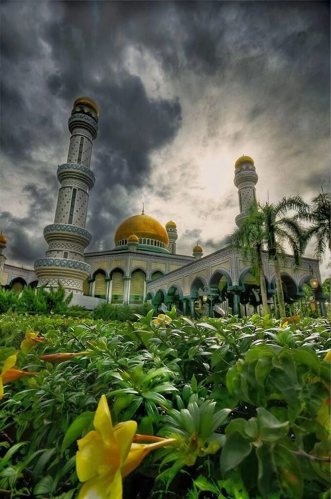 Мусульмански свет. Jame Bolkiah. Jame' asr Hassanil Bolkiah Mosque. Мечеть: Золотая Масджид ( the Golden Masjid) Катар.