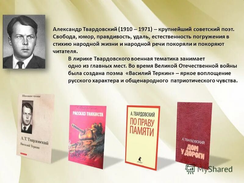 1 произведение твардовского. Твардовский поэт. Твардовский в годы Великой Отечественной войны кратко. Твардовский тема войны.