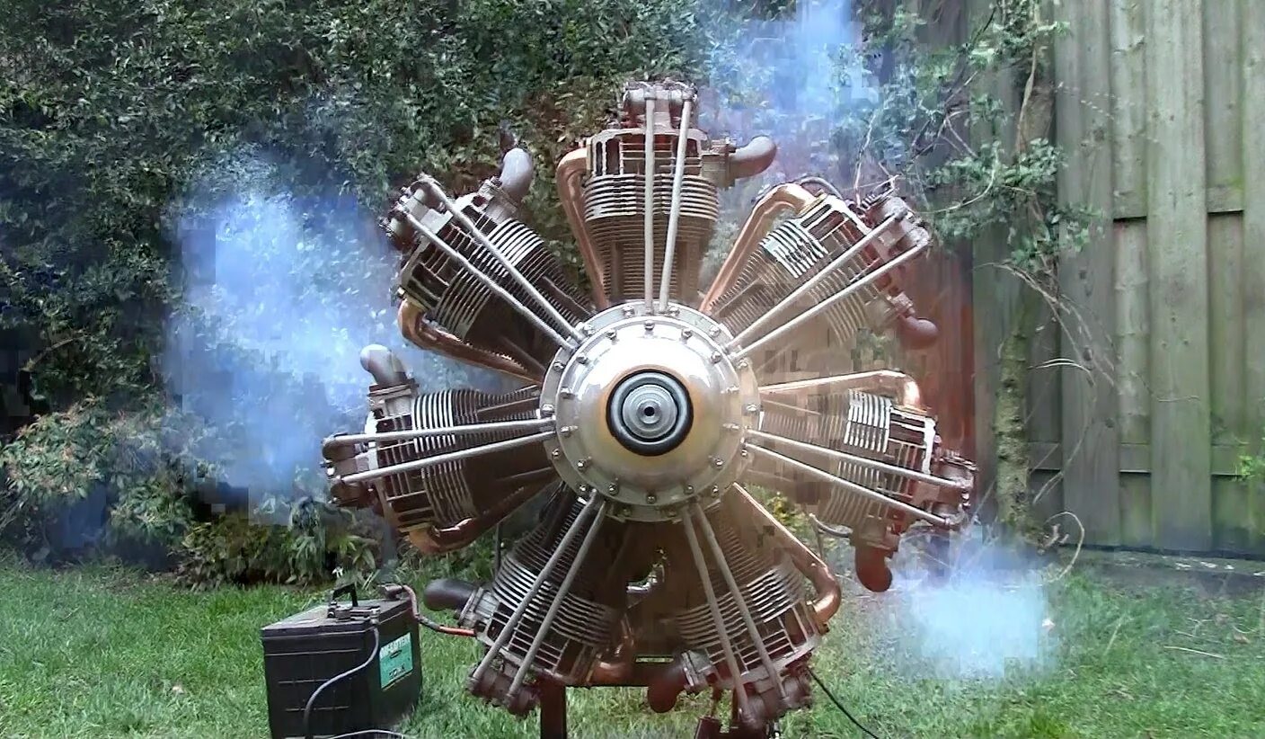 How to make an engine. Звездообразный двигатель. radial engine. duke engine.