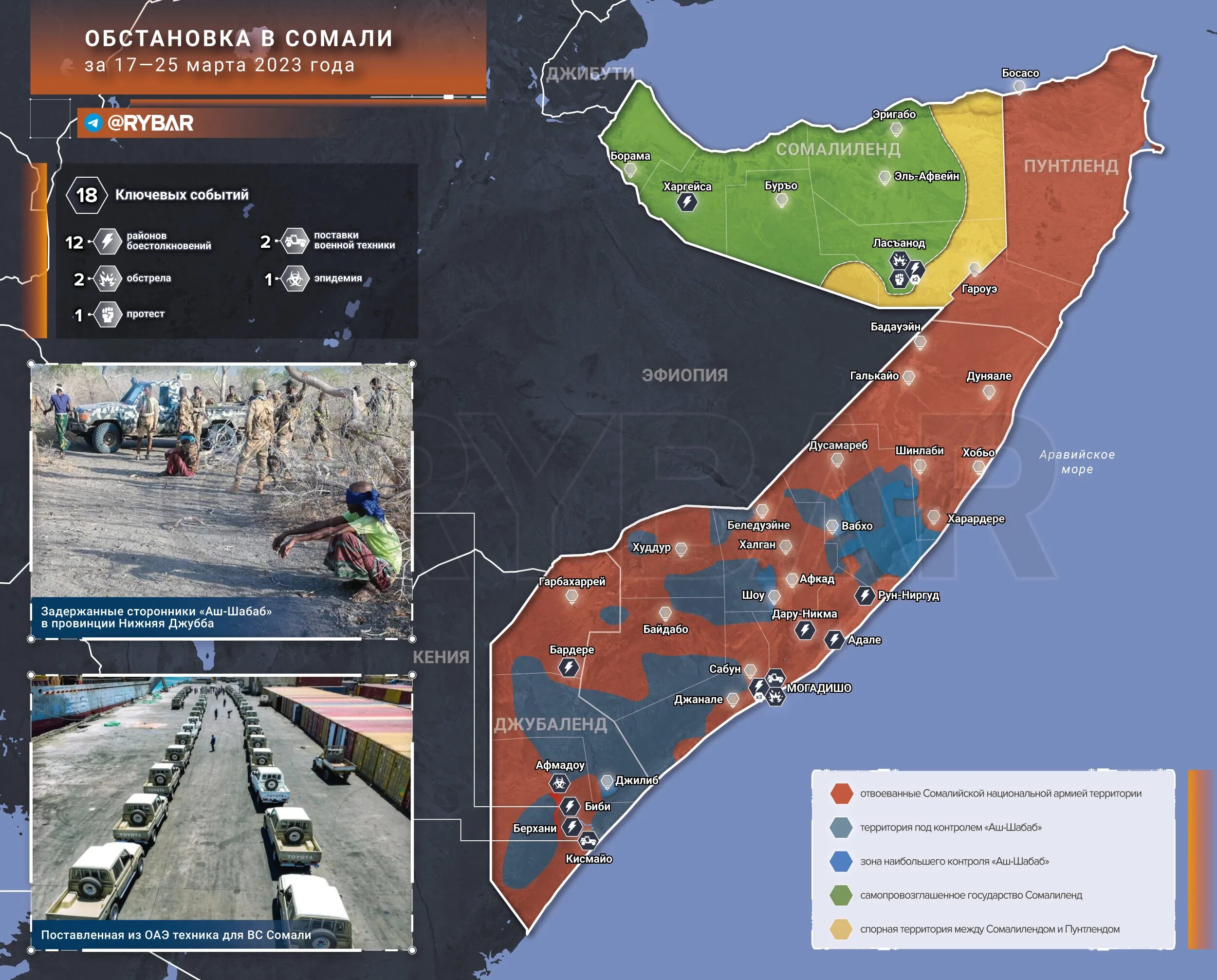 Карта боевых действий на украине rybar. Карта Сомали 2023. Сомали на карте 2023 год. Сомали территория. Территория Сомали сейчас.