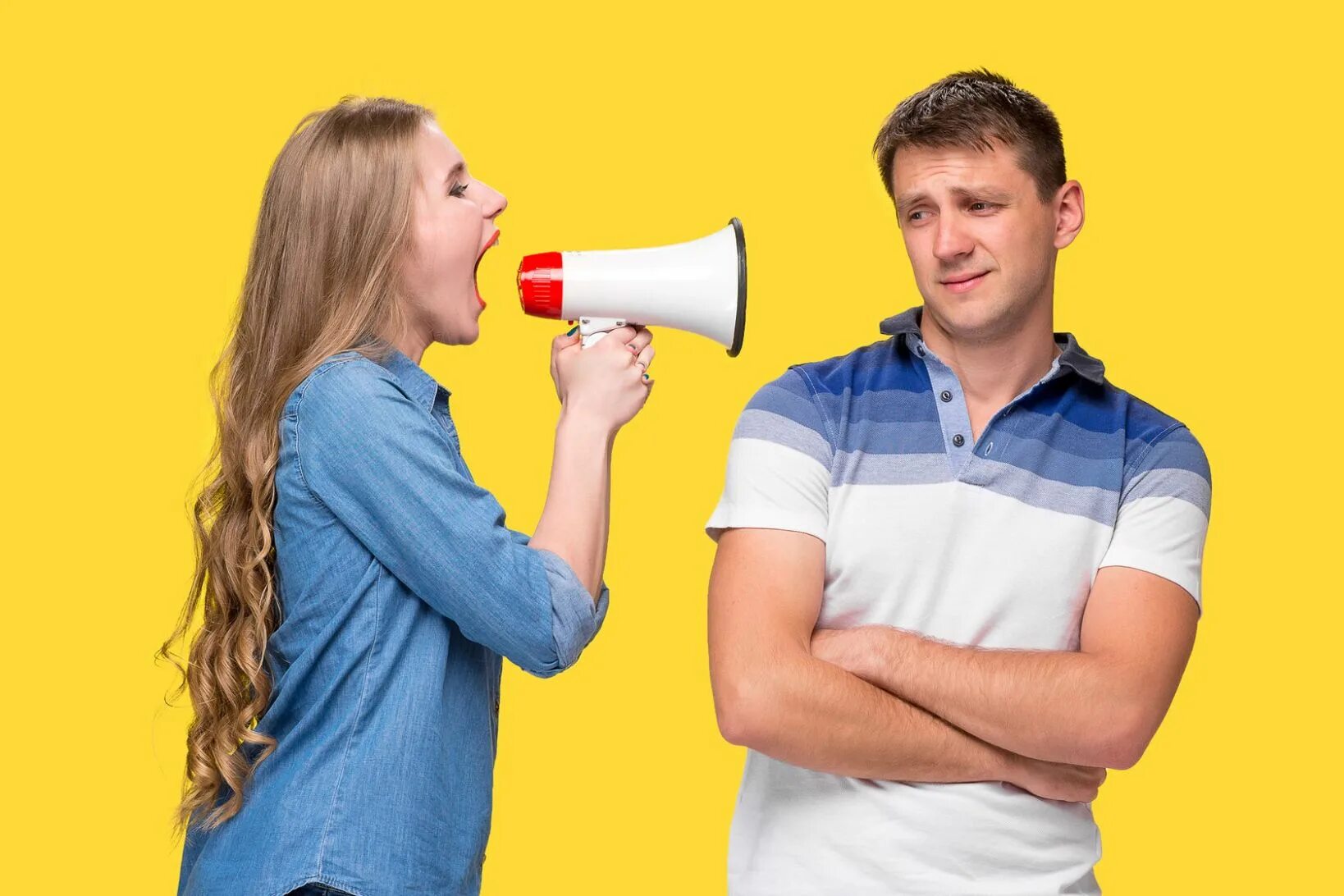 Talk loudly