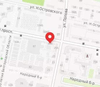 Белгородский проспект карта