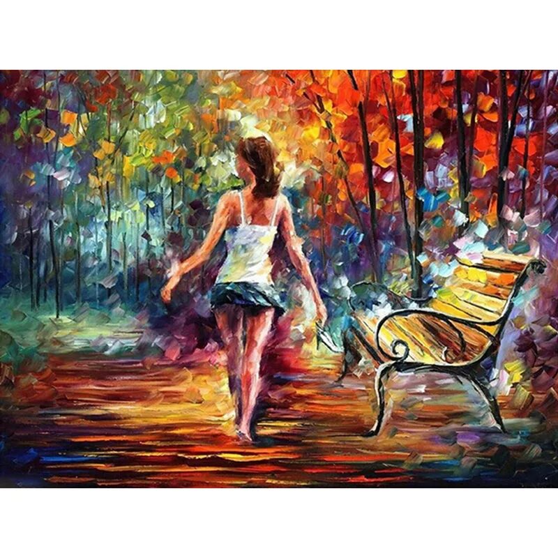 Волнующие картины. Leonid Afremov картины женщина.