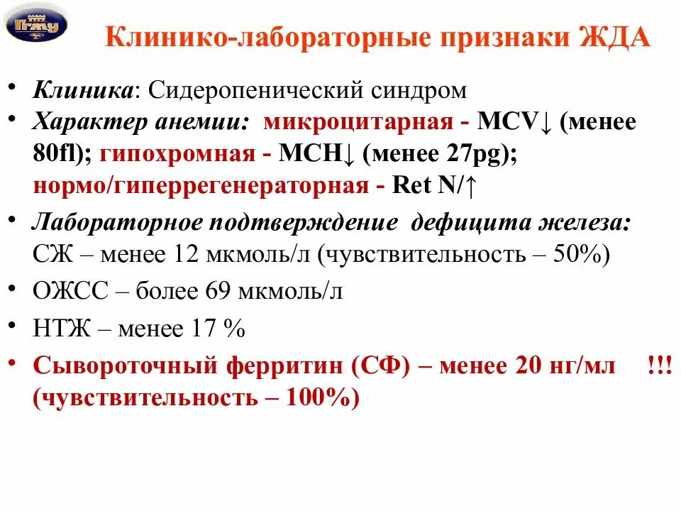 Клиника анемий сидеропенический синдром. Жда гипохромная гиперрегенераторная. Лабораторные критерии сидеропенического синдрома.. Гипохромная анемия клиника.