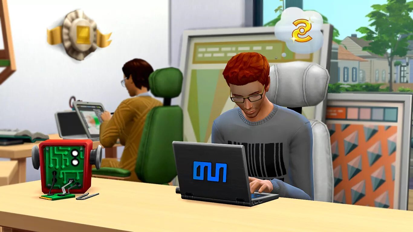 Симс 4 программист карьера. Ноутбук Lenovo + SIMS 4. Симс 4 программист. Внештатный корреспондент симс 4. Журналист симс 4.