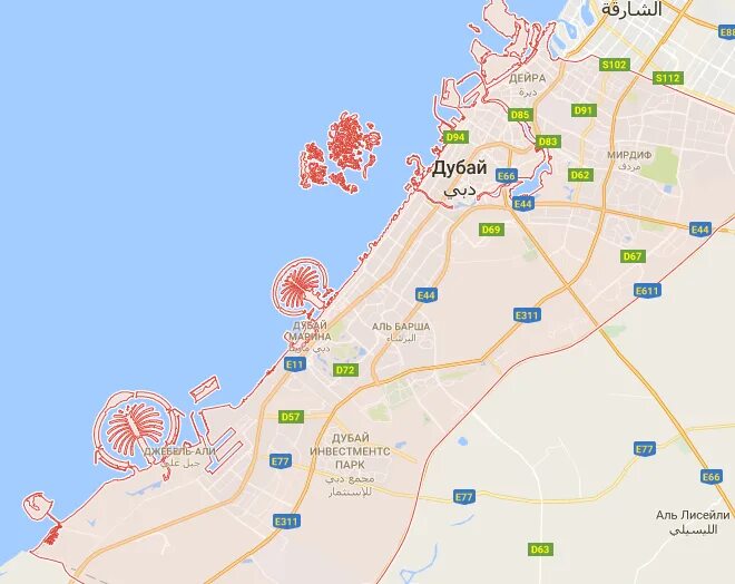 Пляж ла мер Дубай на карте. Карта Дубай 2022. Пляж ля мер в Дубае на карте. Карта Дубай с районами и пляжами и отелями. Дубайская карта