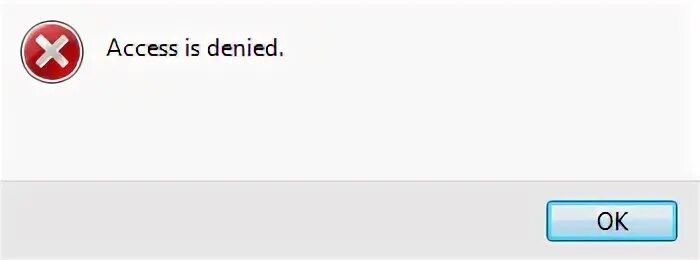 File system access denied. Access denied.