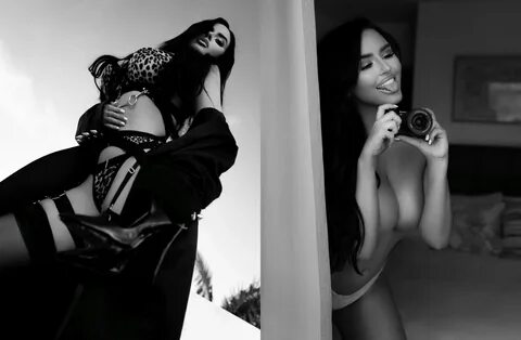 Abigail Ratchford Black and White Split 3. 