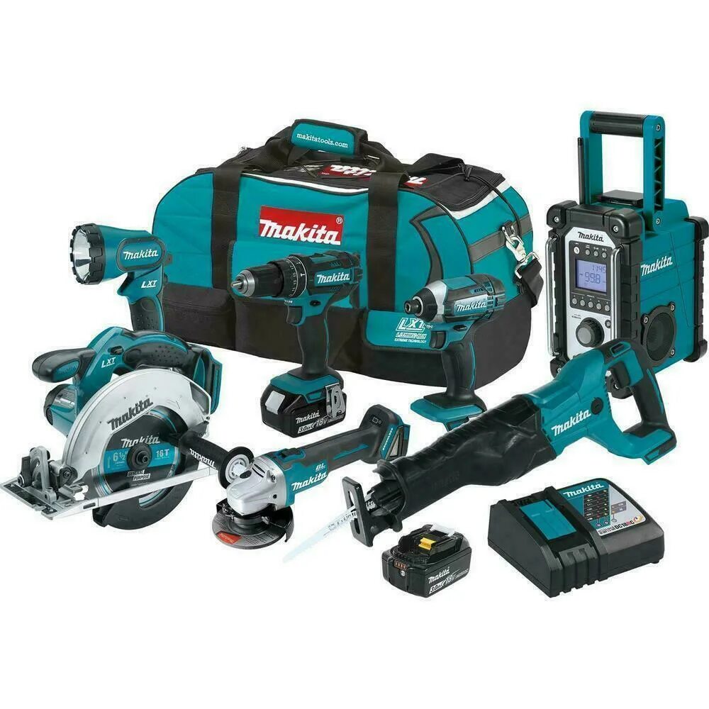 Макита LXT 18v. Makita lxt1500 18-Volt LXT Lithium-ion Cordless 15-piece Combo Kit. Makita Combo Kit. Makita lxt1500 набор. Набор инструмента макита на аккумуляторах в чемодане