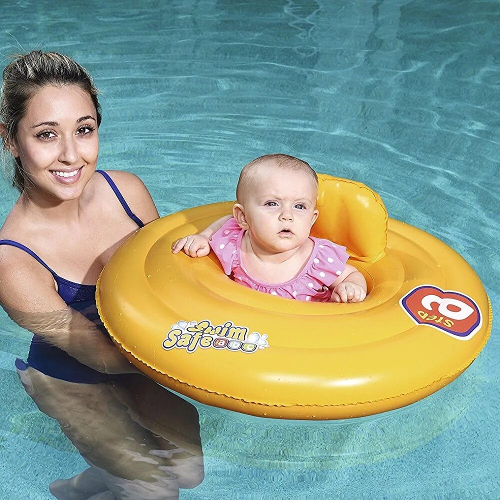 59230 intex. Baby float intex оранжевый. круг для головы для новорожденных. детские круги. плавательный круг для новорожденных.