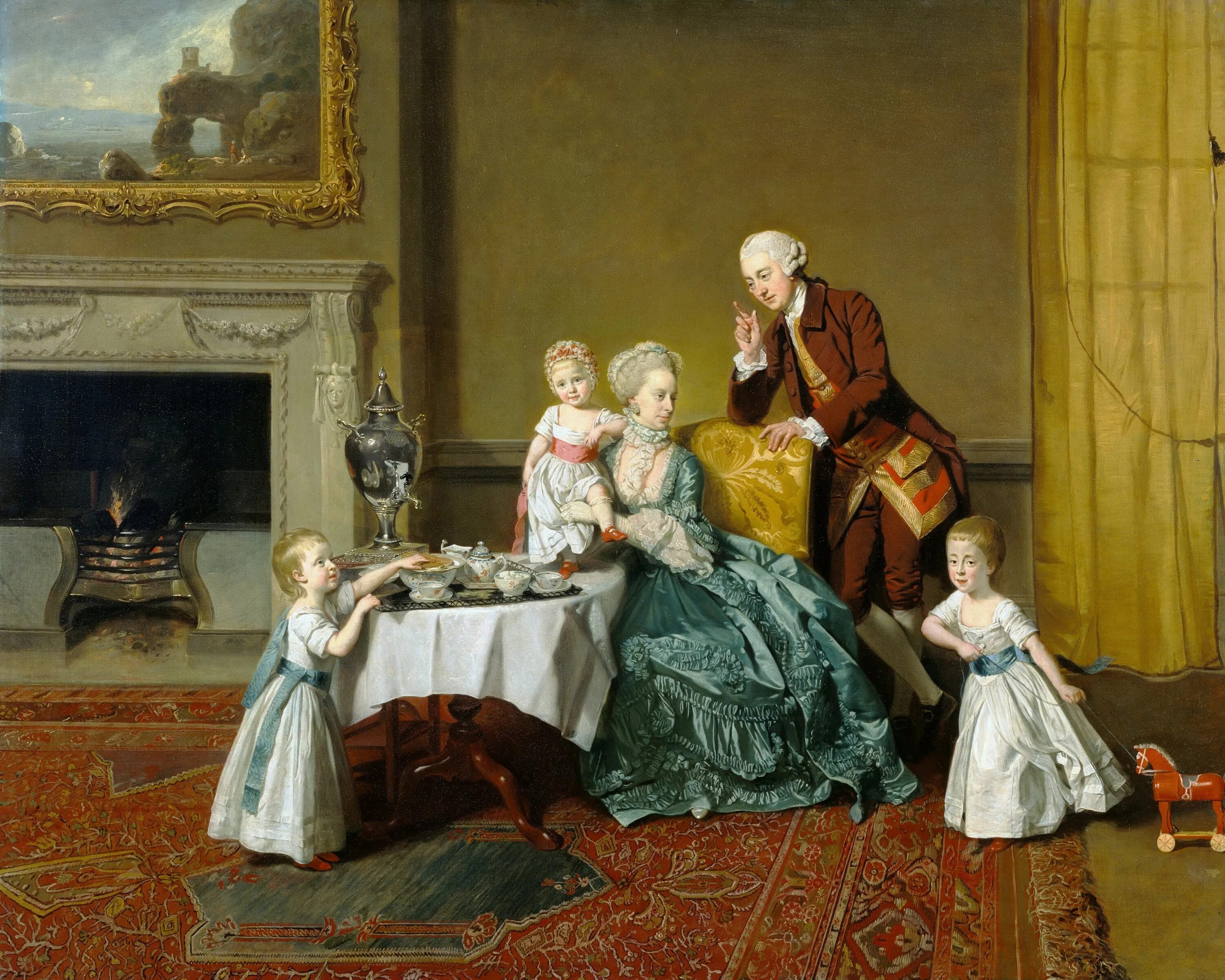14 й век. Иоганн Цоффани 1733-1810. Семейные портреты 1810 Англия. Johann Joseph Zoffany.