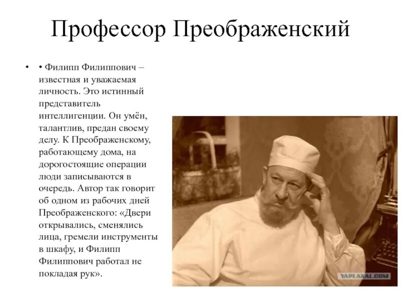 Собачье сердце профессор. Профессор Преображенский Собачье сердце. Имя и отчество профессора преображенского