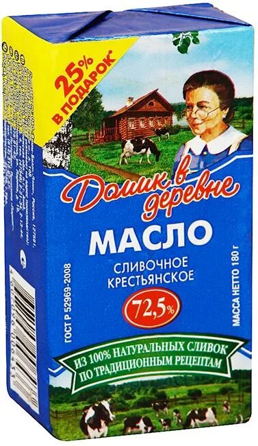 Масло сливочное Домик в деревне Отборное 82,5% - "Это не сливочное масло!" отзыв