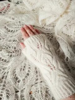 Ажурные митенки