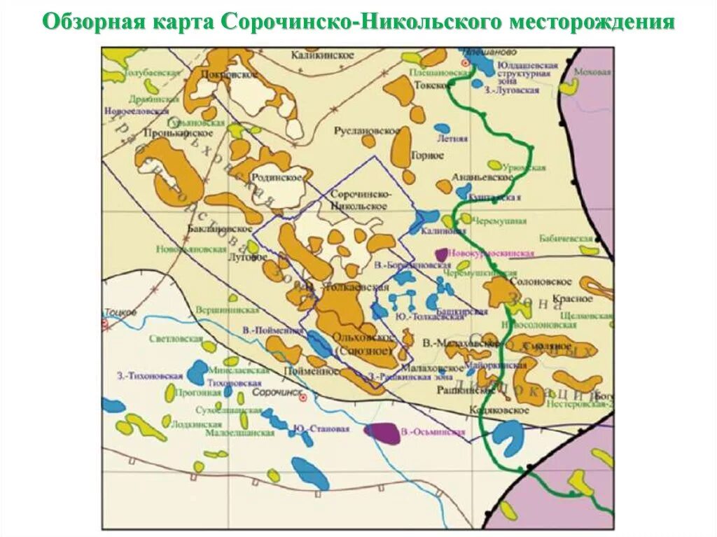 Нефтяные месторождения оренбургской области. Сорочинско-Никольское месторождение Оренбургской. Карта Сорочинско Никольского месторождения. Карта скважин Сорочинско Никольское месторождение. Токское месторождение Оренбургской области.