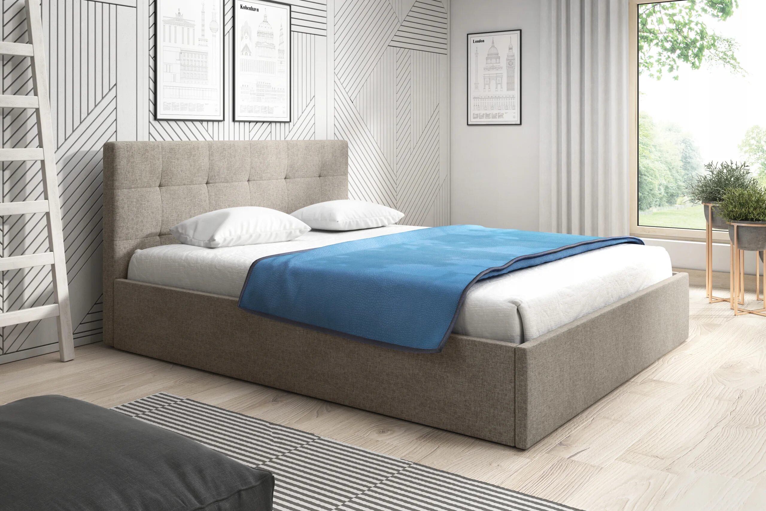 Двуспальная кровать серого цвета. Кровать ivona 140x200. Кровать чикаго richman. Кровать brena 160x200. Кровать серая 140/200 madzoni.